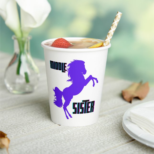 Vasos De Papel Reproducción de la Pony Púrpura de la Hermandad Me (in situ)