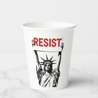 Vasos De Papel Resista al fascismo Floral Transgénero LGBTQ Anti 