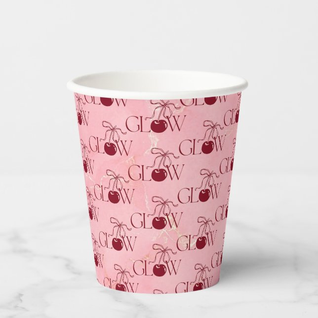 Vasos De Papel Resplandor (Anverso)