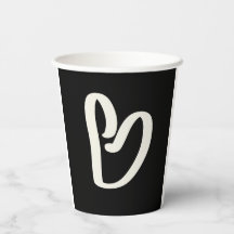 Resumen de corazón blanco sobre negro