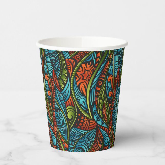 Vasos De Papel Resumen de fondo de escritorio étnico (Izquierda)