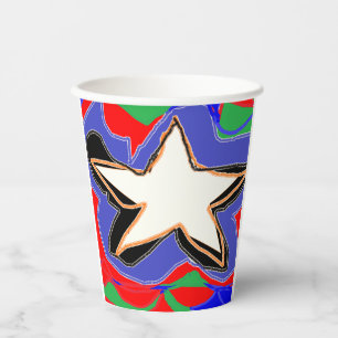 Vasos De Papel Resumen de los patrones modernos del arte