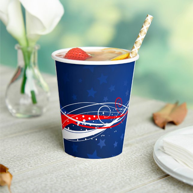 Vasos De Papel Resumen Del 4 De Julio (Subido por el creador)