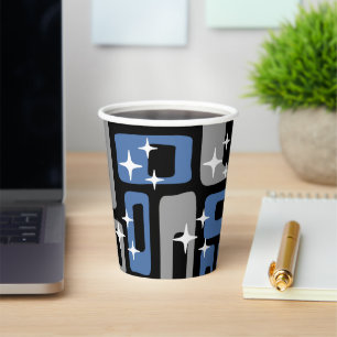 Vasos De Papel Resumen moderno Retro Mid Century