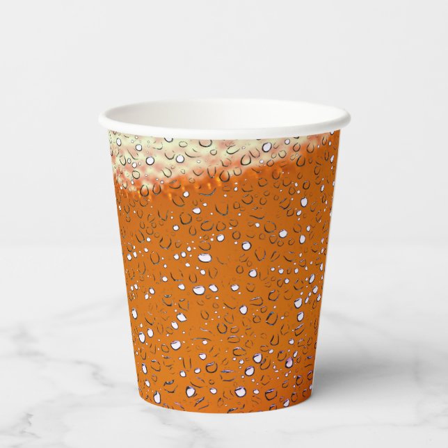 Vasos De Papel Resumen Naranja Frosty (Reverso )
