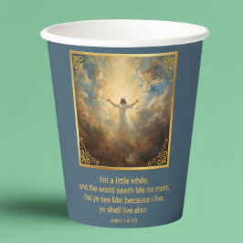 Vasos De Papel Resurrección de Pascua Religioso
