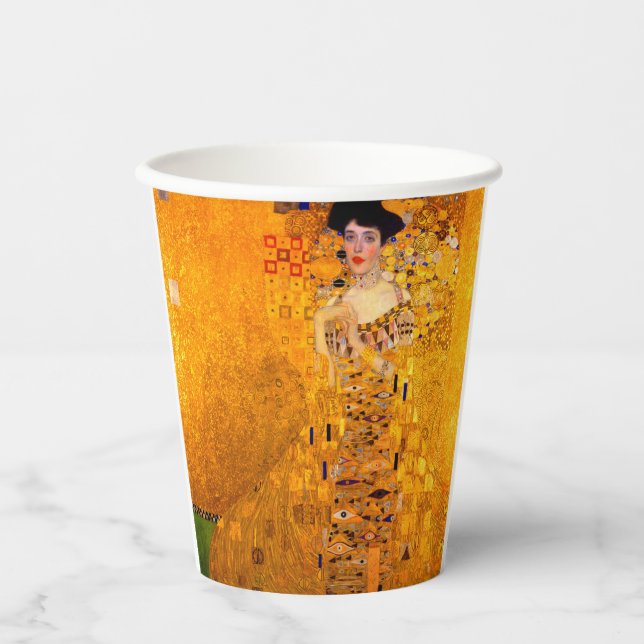 Vasos De Papel Retrato de Gustav Klimt de Adele Bloch Bauer (Anverso)
