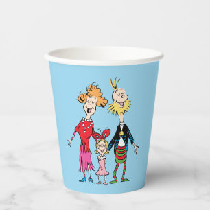 Vasos De Papel Retrato de la familia de Cindy Lou Who