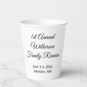 Vasos De Papel Reunión Elegante De La Familia