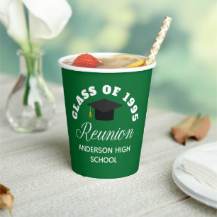 Vasos De Papel Reunión Personalizada de la Escuela Secundaria Ver