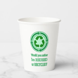 Vasos De Papel Reutilizar y reciclar