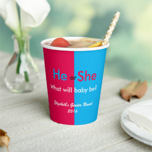 Vasos De Papel Revelación de género