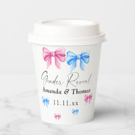 Vasos De Papel Revelación De Género. Chica o niño