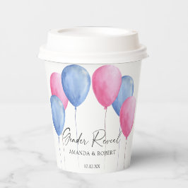 Vasos De Papel Revelación de género de los globos acuáticos