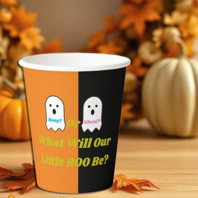 Vasos De Papel Revelación de género fantasma Booy o Ghoul Hallowe (Subido por el creador)