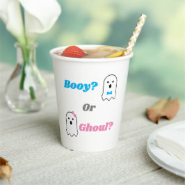 Vasos De Papel Revelación de género fantasma Booy o Ghoul Hallowe