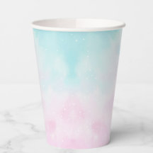 Revelación de género neutro con ombre rosa azul pa