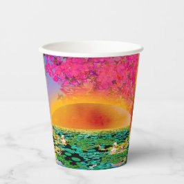 VASOS DE PAPEL REZANDO MANTIS EN EL SOL