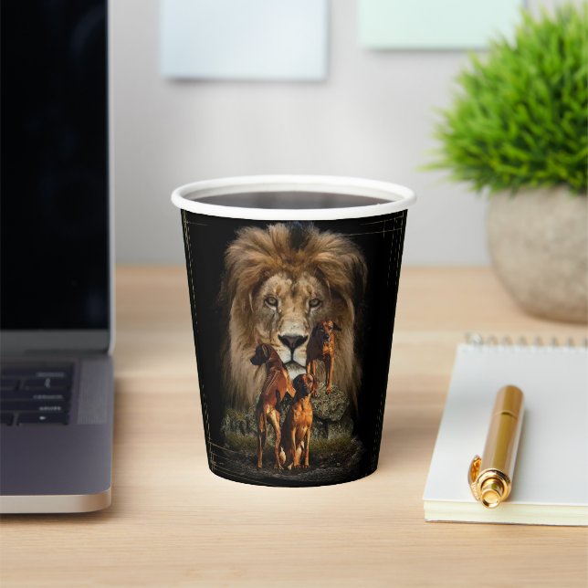 Vasos De Papel Rhodesian Ridgeback (in situ)