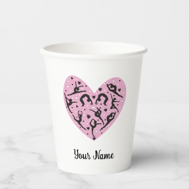 Vasos De Papel Rhythmic Gymnastics Travel Mug with Lid (Anverso)