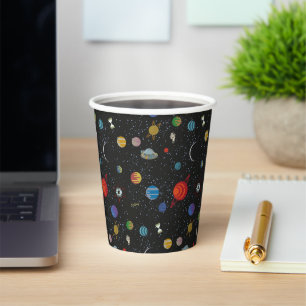 Vasos De Papel RICK AND MORTY™ Patrón de espacio