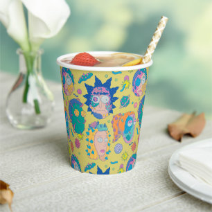 Vasos De Papel RICK AND MORTY™   Patrón de la familia Smith infec