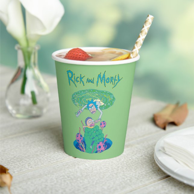 Vasos De Papel RICK AND MORTY™ | Rescate del portal (in situ)