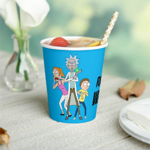 Vasos De Papel RICK AND MORTY™ Rick, Morty y Summer