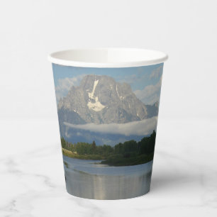 Vasos De Papel Río Jackson Hole en el Parque Nacional Grand Teton