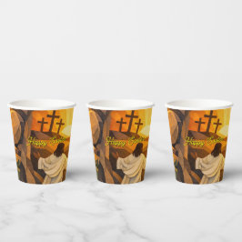 Vasos De Papel Risen Jesus Empty Tomb 3D Papercut Easter 