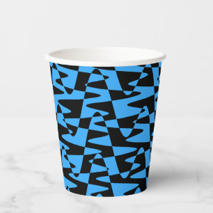 Vasos De Papel rizo retroondulado - azul turquesa: