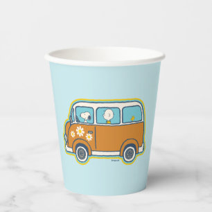Vasos De Papel Road Trippin Peanuts Road Trip Van