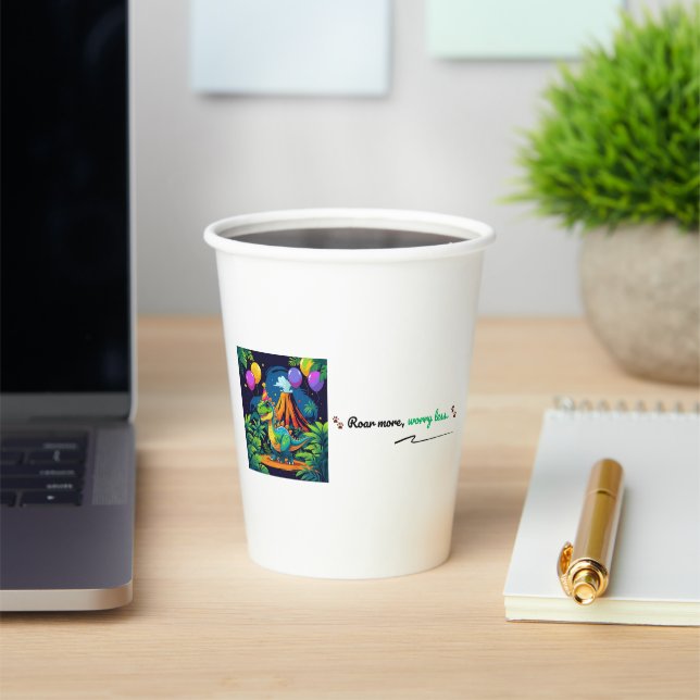 Vasos De Papel Roar More, Worry Less Cup (in situ)