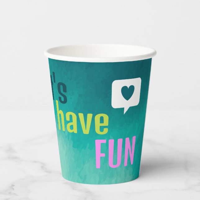 Vasos De Papel Roarsome 2Girls Birthday party cup (Reverso )