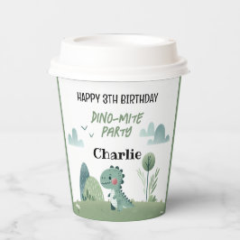 Vasos De Papel Roarsome Dino Birthday 
