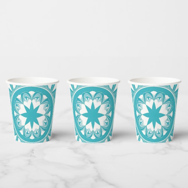 Vasos De Papel Robin Egg Blue (Multi)