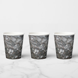 Vasos De Papel Roca Meteorita Metálica,