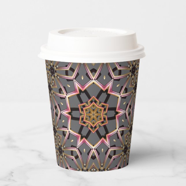 Vasos De Papel Roceta Dorada (Izquierda)