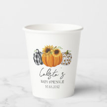 Rocío de bebé de calabaza y girasol de otoño
