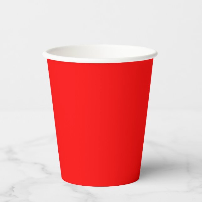 Vasos De Papel Rojo (Anverso)