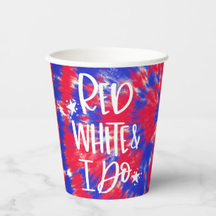 Vasos De Papel Rojo Blanco Lo Hago 4 de Julio Despedida de Solter