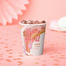 Roll Retro Groovy Pieza de cumpleaños