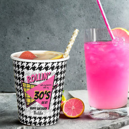 Vasos De Papel Rollin’ con mi homies Houndstoth de 30 años