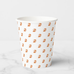 Vasos De Papel Ropa de calabaza lisa patrón de hojas de follaje