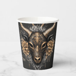 Vasos De Papel Ropa elegante de oro negro