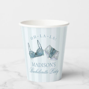 Vasos De Papel Ropa Interior Azul Algo Azul para Despedida de Sol