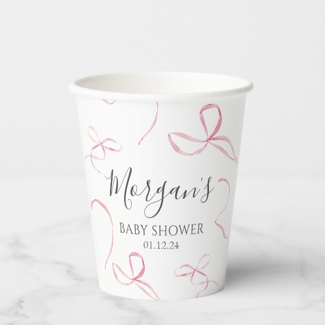 Vasos De Papel Ropa rosada Cuadros de papel, decoraciones de tema (Anverso)