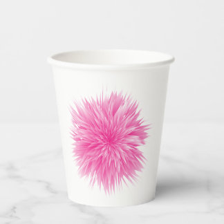 Vasos De Papel Rosa Abstracta