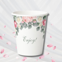 Rosas del Jardín de Vintage de Floral Rosa Baby Sh