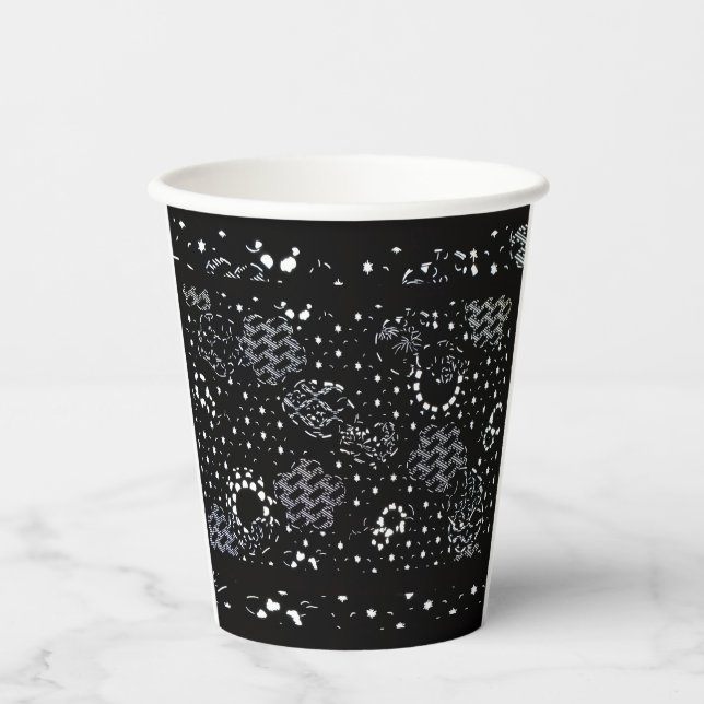 Vasos De Papel Rose Sketch and Starlight Silkscreen glassware (Anverso)